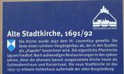 Kath. Alte Kirche St. Laurentius in Freudenberg a. Main